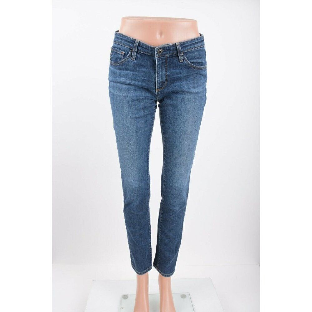 AG Adriano Goldschmied Woman Denim Jeans 27 The Stilt Stretch Straight Cigarette
